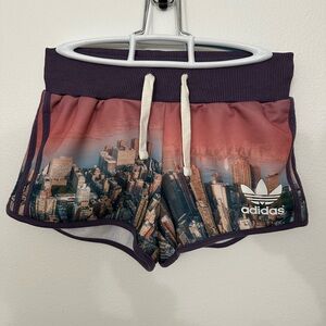 Adidas Originals Women's hard to find Cityscape Shorts - Purple